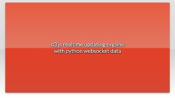 d3.js realtime updating svg line with python websocket data
