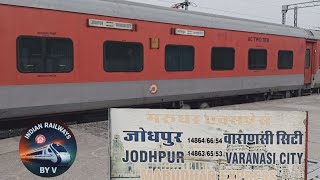 Marudhar Express 14863 Full Departure From Varanasi City Railway Station.