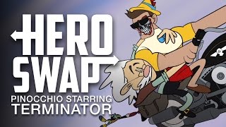 Pinocchio Starring Terminator  Hero Swap