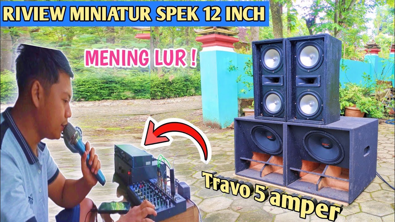 TRAVO 5 AMPER SAJA SUDAH MAKSIMAL | SOUND MINIATUR SUB 12 INCH ADS