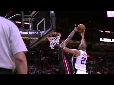 Dwayne Wade fantastic block on Tim Duncan (Mar. 15...