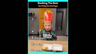 Ranking Top 7 SCRIBLING DRAWINGS #funny #viral #memes #ai
