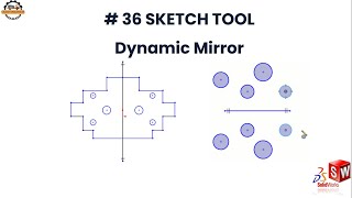 How to Use Dynamic Mirror Tool in SolidWorks | In Hindi |