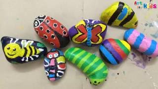 painting toddlers stone butterfly rock paint activities pretty