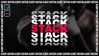 Create Split Typography Effects Like After Effect in Alight Motion Profile