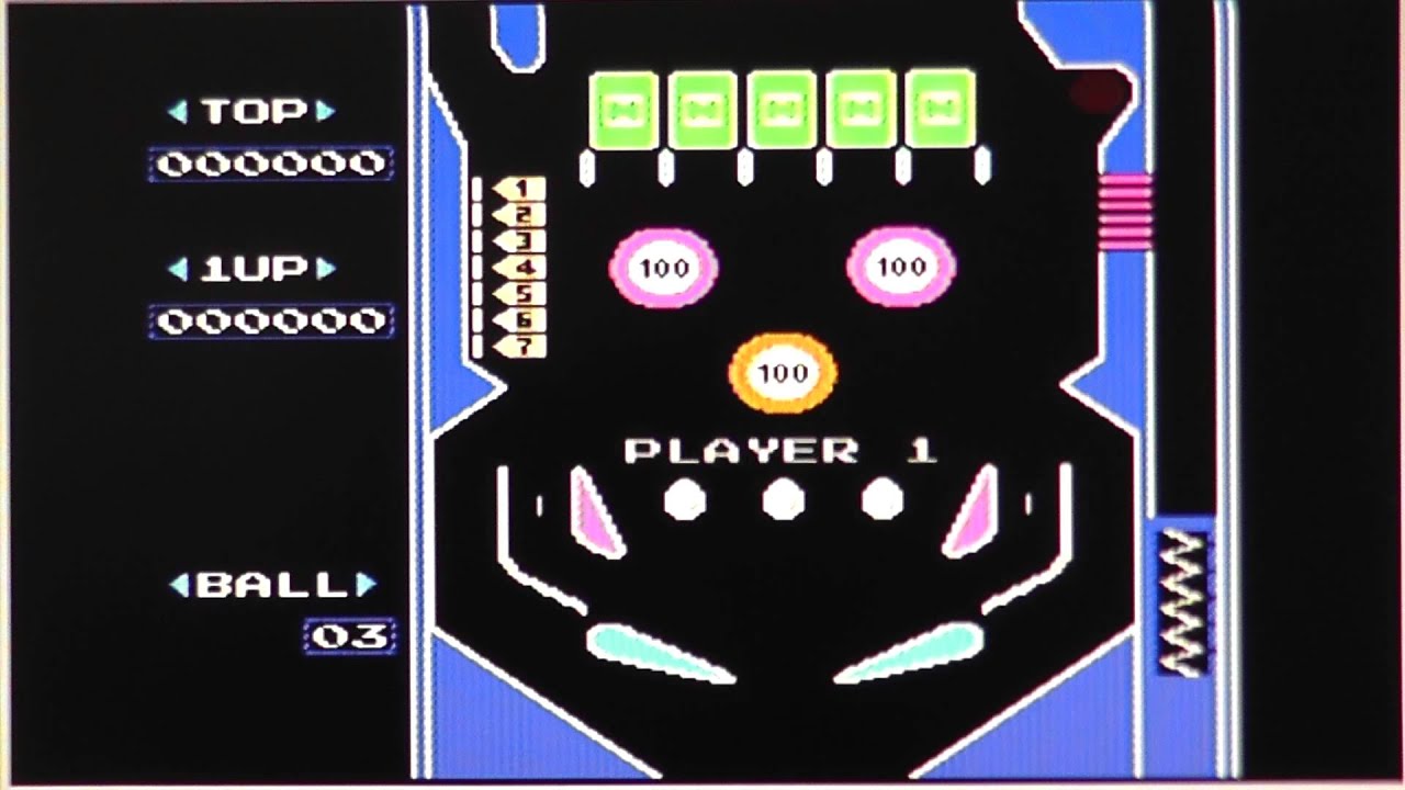 Pinball Nintendo NES Let's Play ! YouTube