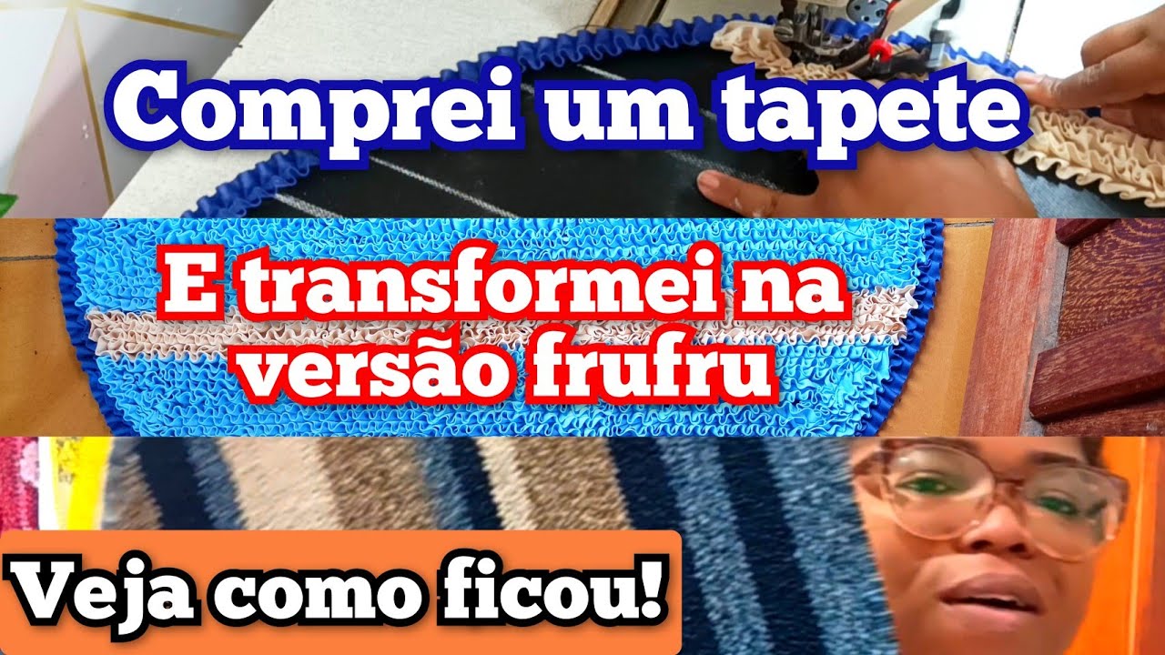 Tapete de frufru fácil e rápido de fazer para iniciantes no frufru, fazer e ganhar uma renda extra😍