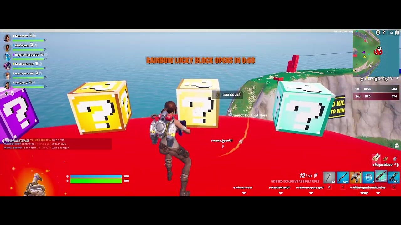 LUCKY BLOCKS RACE (RED vs BLUE) 0425-7612-0449 by giovanni - Fortnite  Creative Map Code 