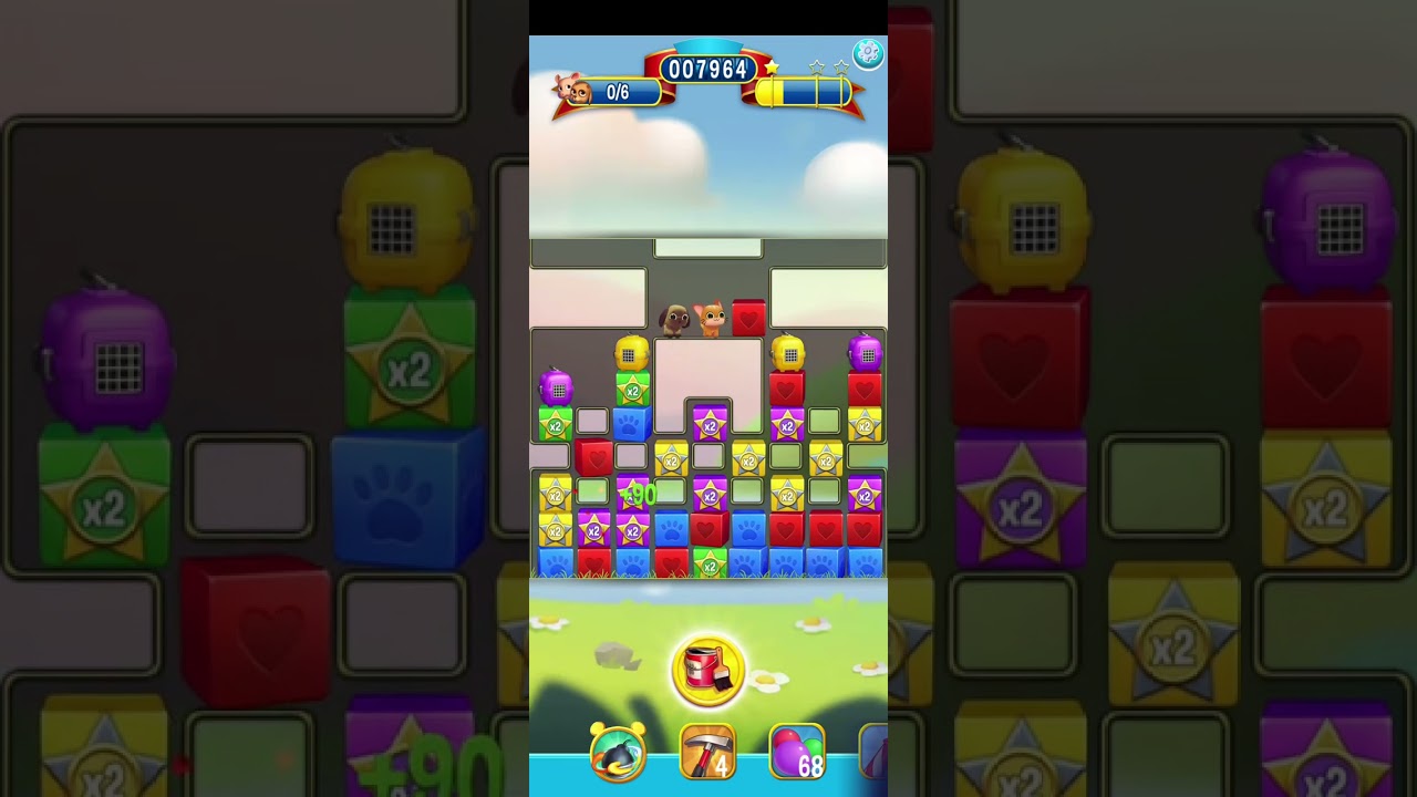 Pet Rescue Saga level 4680 one hammer