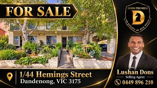 FOR SALE : 1/44 Hemmings Street, Dandenong, Vic 3175 ( walk through video)