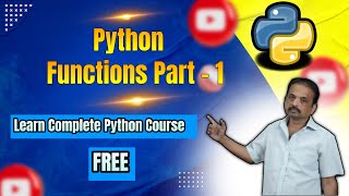 Python Functions | Learn Complete Python Free | Part - 1