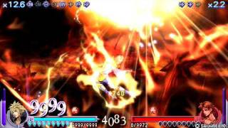 DISSIDIA FINAL FANTASY Cloud 1 hit OmiSlash ver.5,  K.o Lv100 genji armor Butz with no use GF
