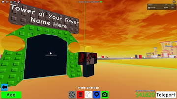 how to make a JToH tower portal in Obby Creator