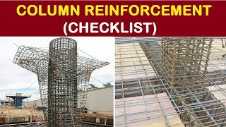 Column Reinforcement Checklist at Construction Site Practically | Column Checking Procedure