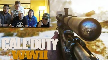 Call of Duty® WW2 MULTIPLAYER GAMEPLAY Reveal YOUTUBERS REACT!