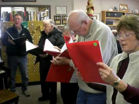 Singers from Good Shepherd Episcopal Church of Sundance, WY, sing favorite Christmas songs at the Crook County Library on December 18, 2009