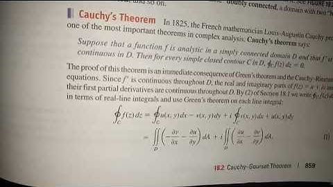 Cauchy goursat theorem third semester complementary