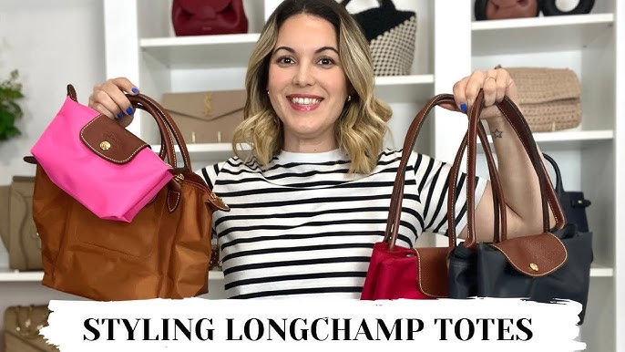 LONGCHAMP LE PLIAGE TOTE SMALL VS MEDIUM👜 comparing styles, sizes & what  fits inside