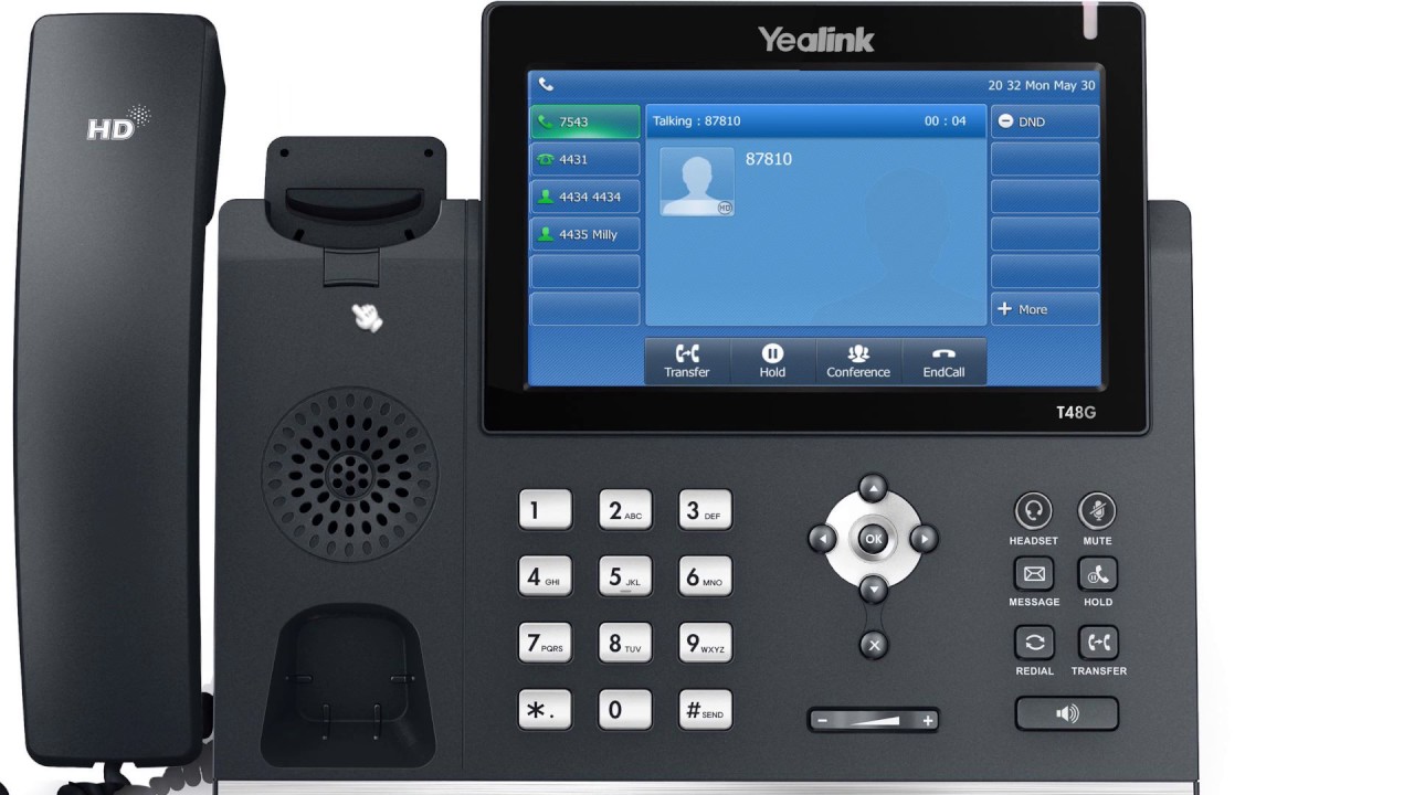 T48G IP Phone - Placing and Answering Calls - YouTube
