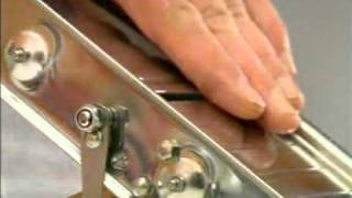 Video: Krájač zeleniny mandolína nerez, profi, sklopný podstavec, 3+10 mm