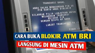 Cara Buka Blokir ATM BRI Tanpa Ke Bank