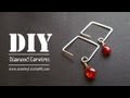 How to Make Square or Diamond Shaped Earwires - Jewelry Tutorial