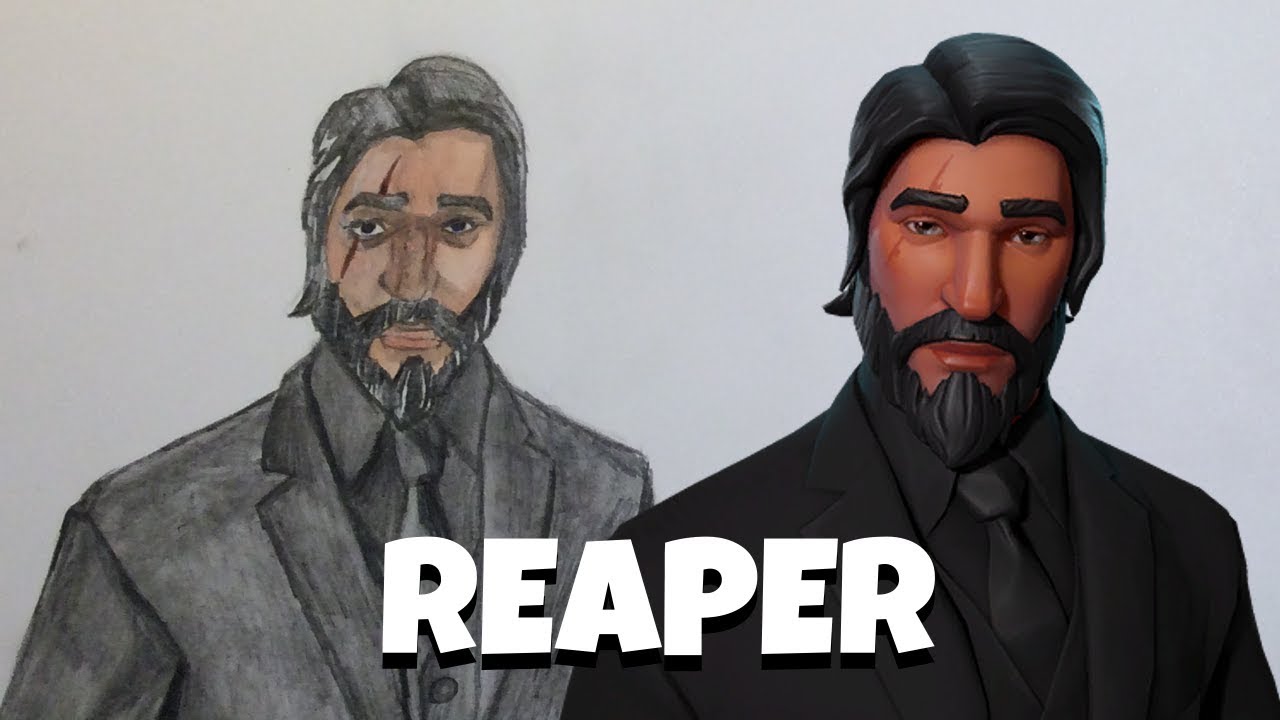 drawing reaper drawing fortnite skins 12 - hoe teken je fortnite