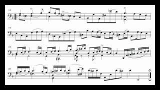 J. S. Bach Cello Suite n. 2 BWV 1008 - 4. Sarabande - Piano Transcription [tbpt4]