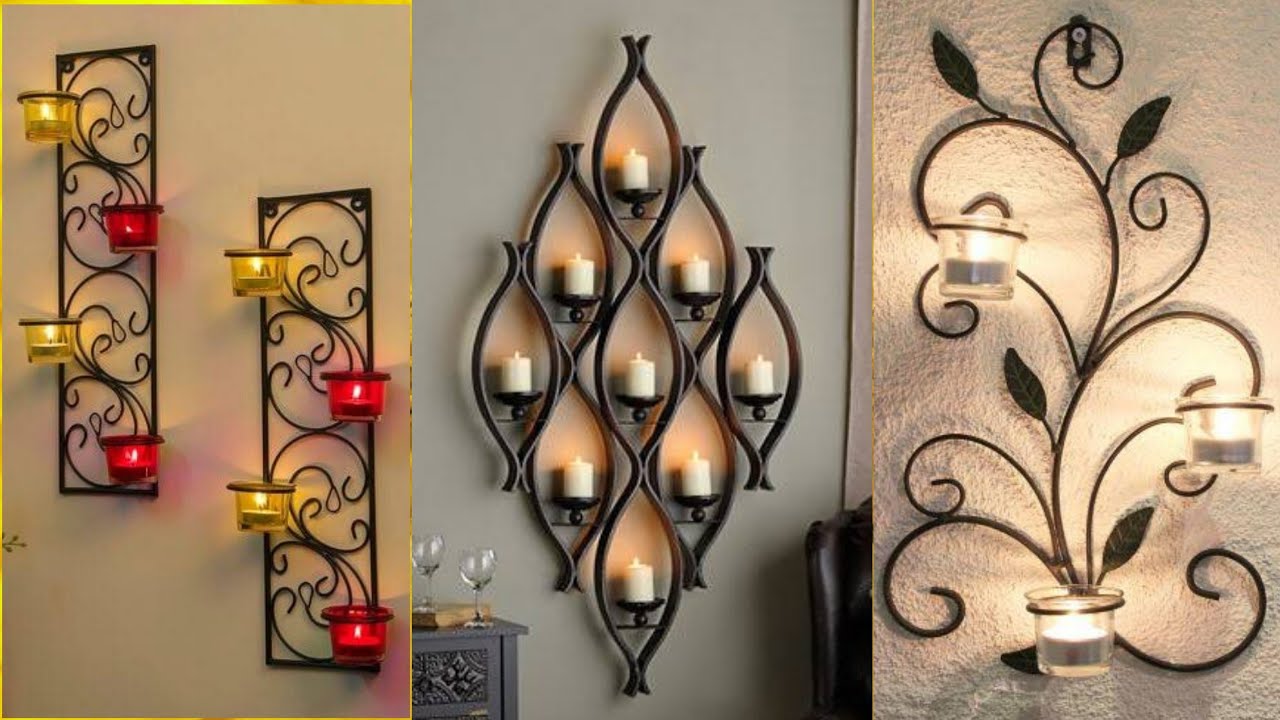 Matel wall candel decore ideas - YouTube