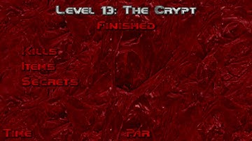 Level 13: The Crypt The Plutonia Experiment Doom2 UltraViolence Gameplay 100% Secrets 100% Kills UHD