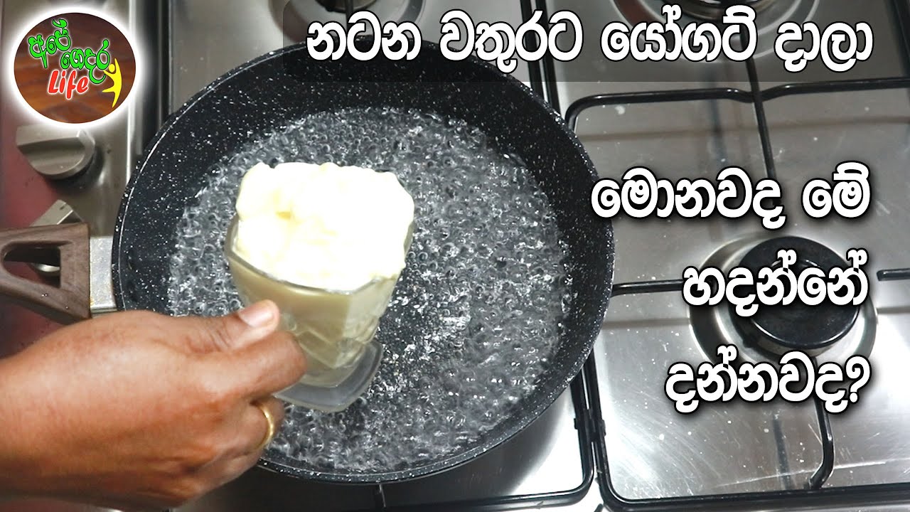 වතුර නටනකොට යෝගට් දාලා මොනවද මේ හදන්නේ දන්නවද? මේක නම් පුපිරිම රෑ කෑමක් | Yogurt Recipe