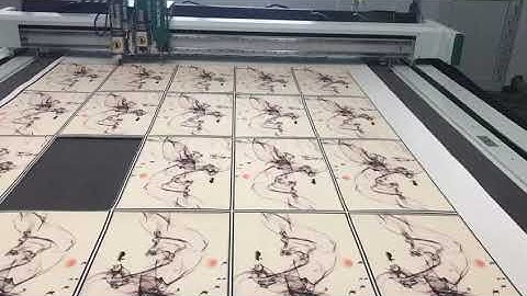 Jinan AOL camera scan printed carpet digital cutting machine with auto feeding systerm