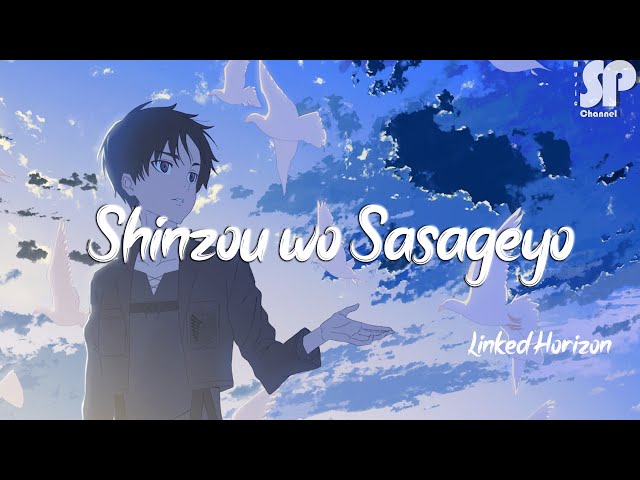 Attack On Titan Opening Season 2 : Linked Horizon - Shinzou Wo Sasageyo ( lyrics) 