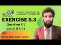 9th Class math( Science group) Ch 5 Ex 5.3 Q1 part (i ii iii) Sir Muhammad Junaid #math #chapter5