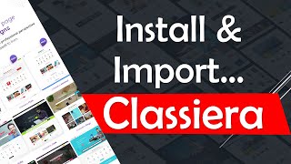 Famous how to install Classiera Ads theme and insert demo Wealth