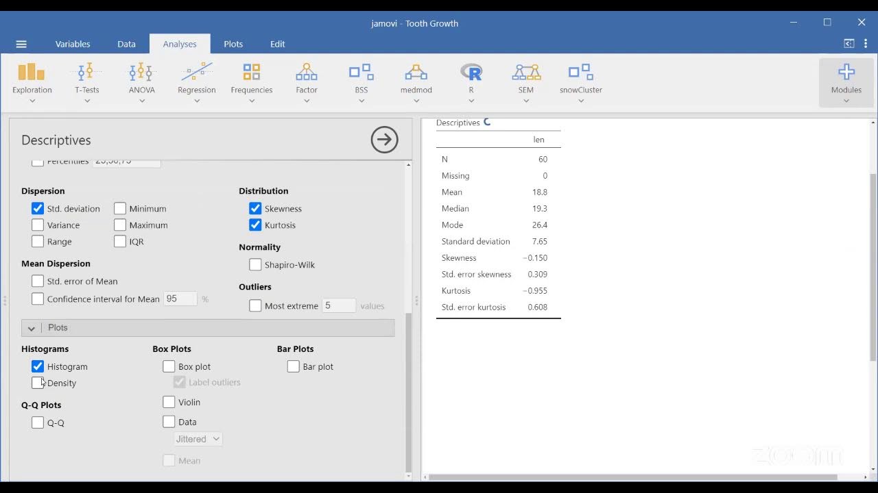 RPRIT training on Jamovi