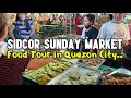 Philippines FOOD TOUR at SIDCOR SUNDAY MARKET, QUEZON CITY | Street Food, Fresh Produce, Plants, Etc