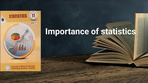 Importance of statistics ch 1 lec 6 Punjab board textbook part 1