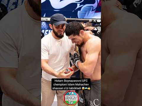 Hotam Boynazarov Yangi Jangi,UFC chempioni Islam Mahachev nima dedi?😱 #shorts #uzb #ufc #mma