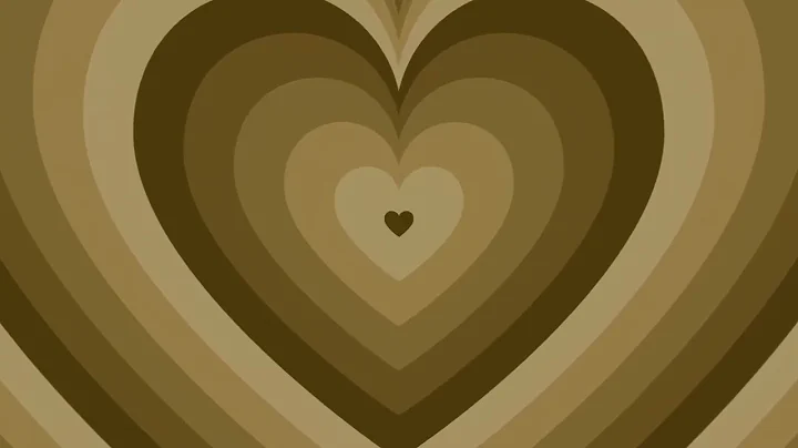 Brown Heart Background Screensaver Loop 1 Hour 1080p HD