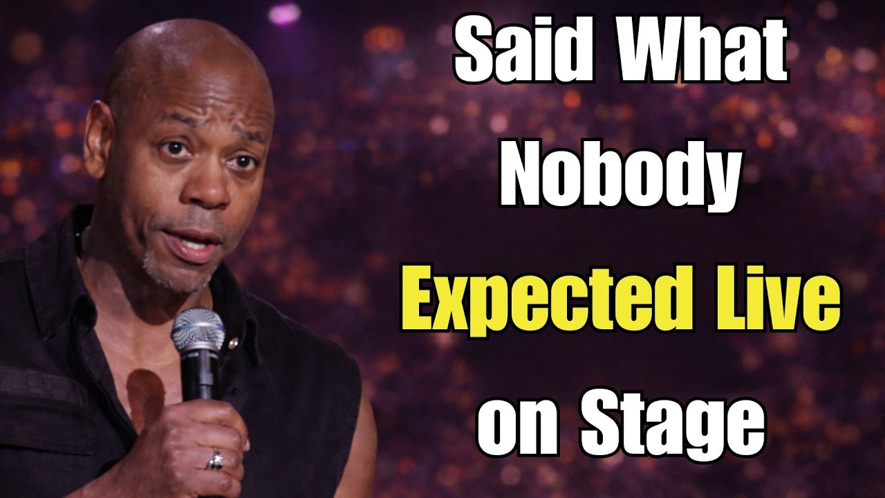 Dave Chappelle | Said What Nobody Expected Live on Stage