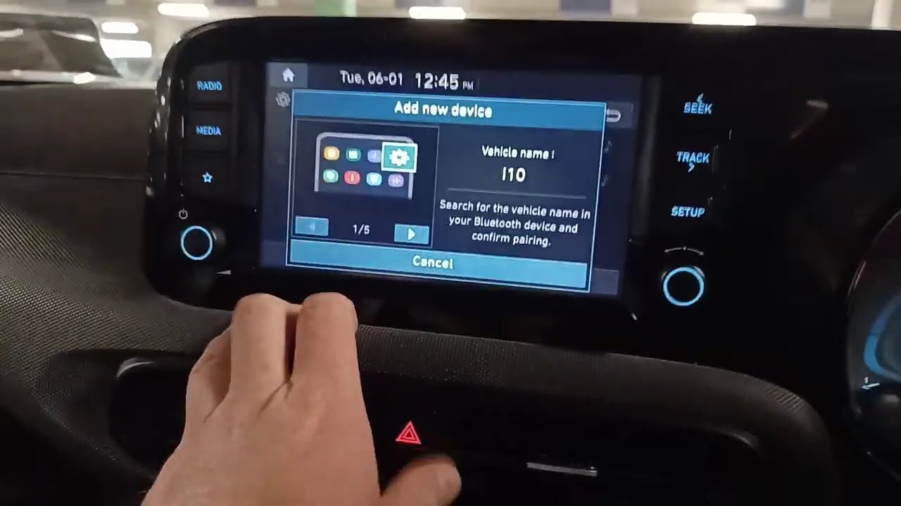 Hyundai Car How to Connect Phone - i10