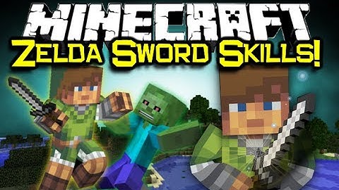 Minecraft ZELDA SWORD SKILLS MOD Spotlight! - Moves Like Link! (Minecraft Mod Showcase)