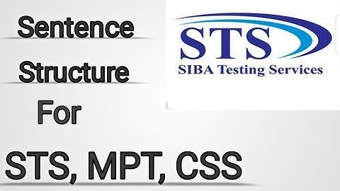 Sentence Structure for STS | CSS MPT | English portion of IBA | Jobs mcqs | Competitive exams