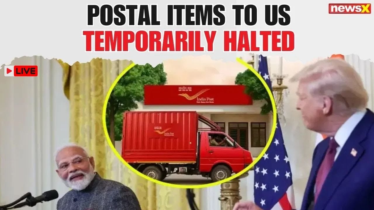 LIVE: India suspends most postal services to US after customs rule changes | NewsX