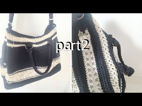 編みバッグ amimono_spin | ☆かぎ針編み 大きなネットトートバッグ