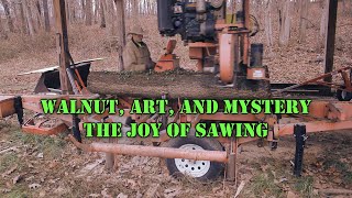 Is it worth it? Little Walnut logs, new barn art, and a little mystery while sawing! by Southern Indiana Sawmill 2,713 views 1 year ago 14 minutes, 43 seconds