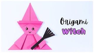 Origami Witch Tutorial | EASY Halloween Paper Craft