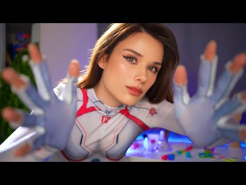 ASMR Friendly Alien Exam ( Eye Exam , Ear Cleaning, Cranial , Orbital)