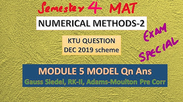 Numericals Methods 2|S4 MAT #ktu #examspecial